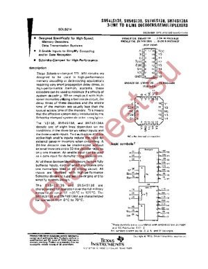 SN74LS138DG4 datasheet  